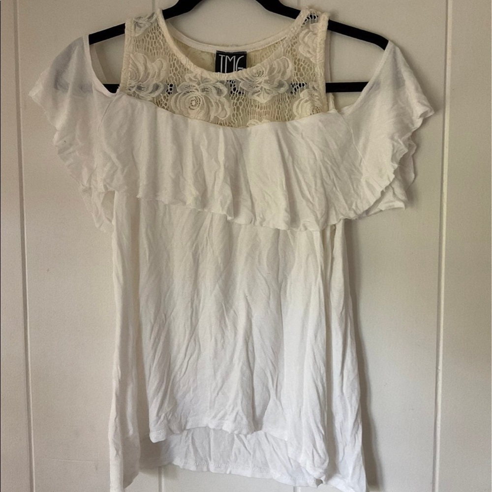 White Lace Summer Top